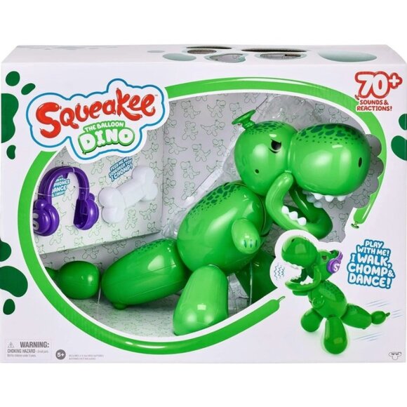 NEW Squeakee The Balloon Dino Interactive Dinosaur Pet Toy Stomps & Roars NIB Ov - Picture 1 of 10